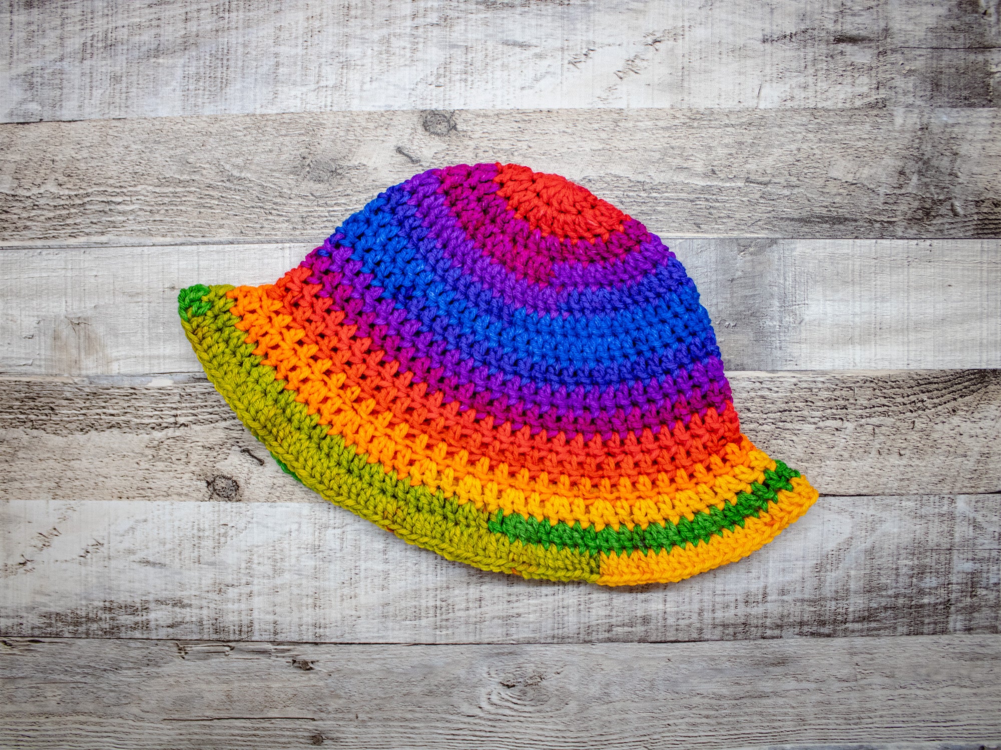 Colorful Bucket Hat, Rainbow Crochet Hat, Crochet Hat, Festival Hat, Bucket Hat, Crochet Sun Hat, Summer Sun Hat, online Scrappy Bucket Hat