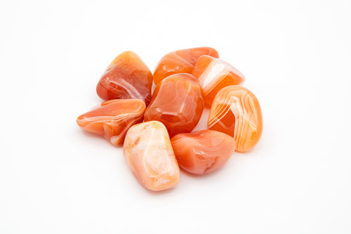 Banded Carnelian Tumbled Stones