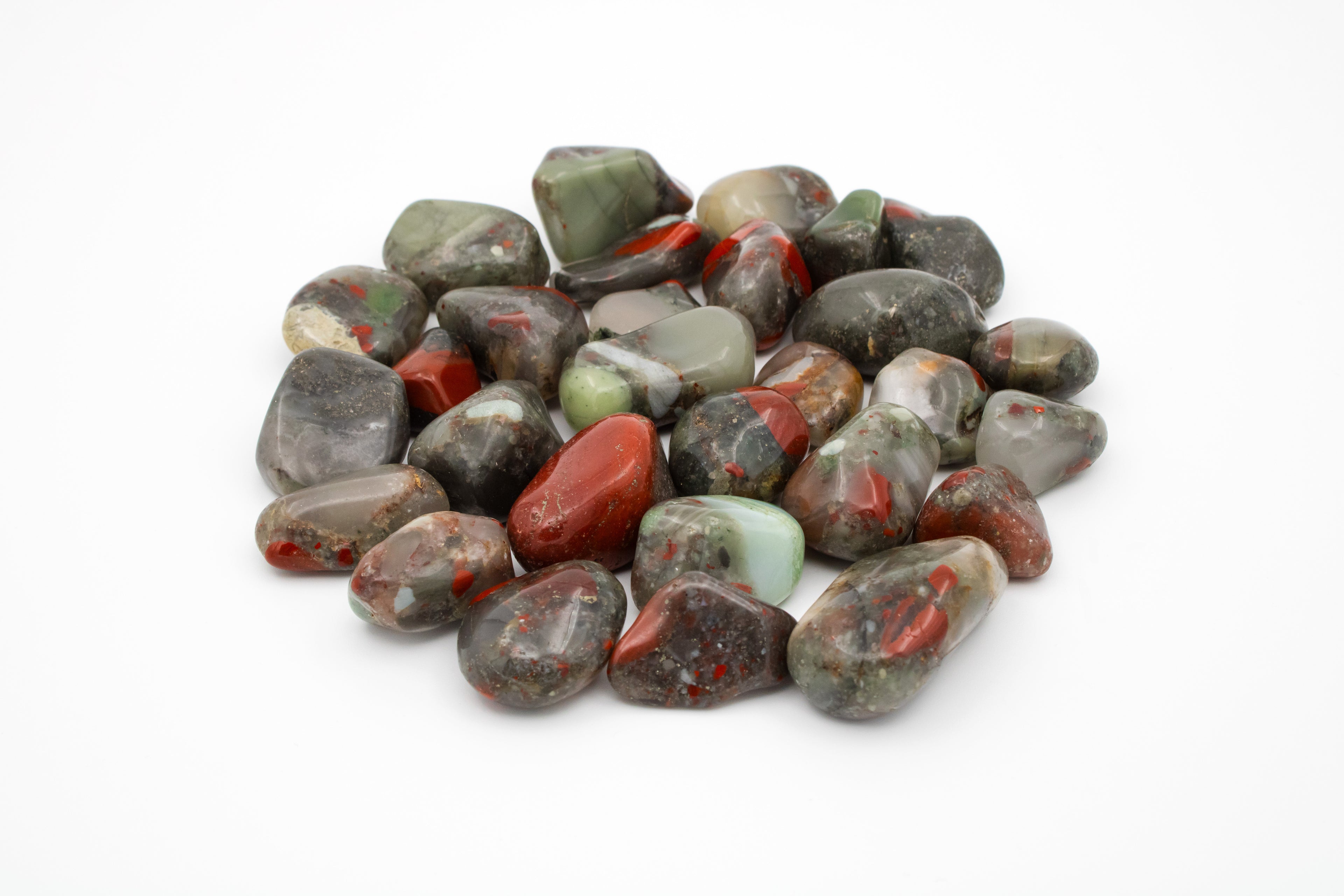 Bloodstone Tumbled Stones