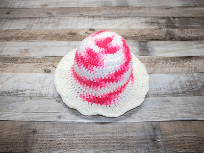 Strawberries & Cream Swirl Bucket Hat