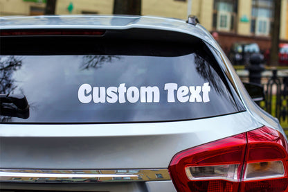 Custom Text Vinyl Decal