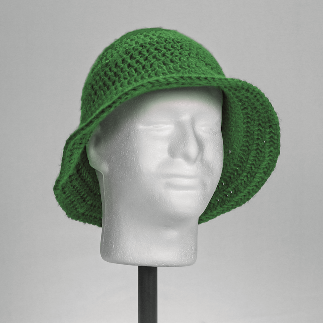 Solid Color Crochet Bucket Hat