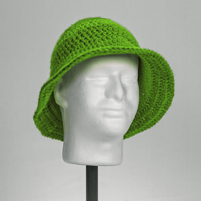 Solid Color Crochet Bucket Hat