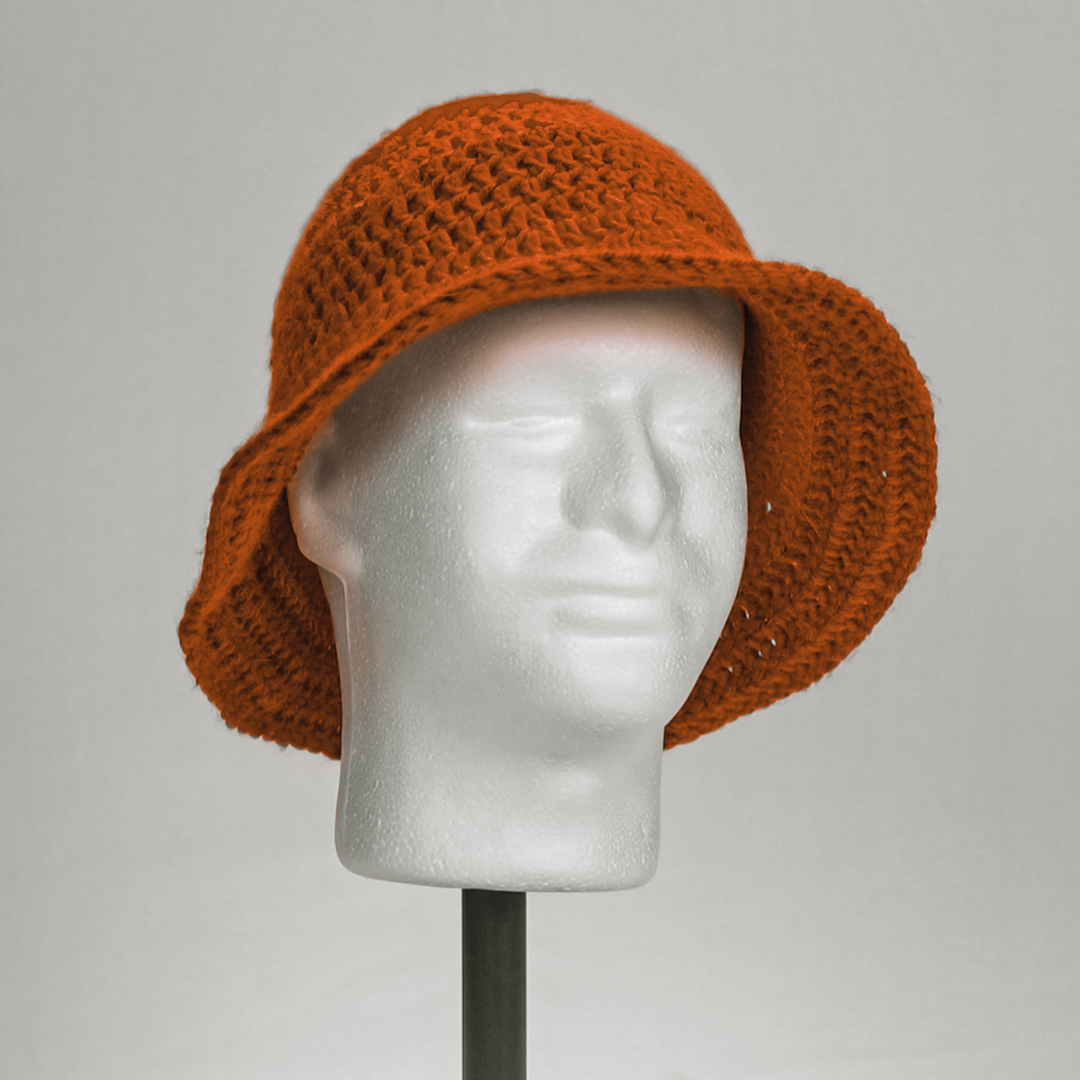 Solid Color Crochet Bucket Hat