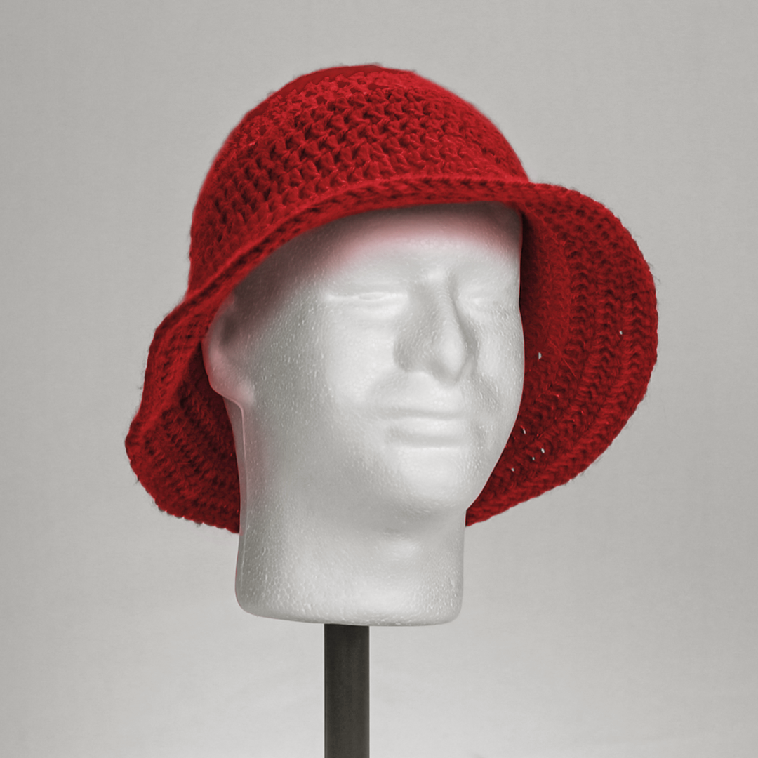 Solid Color Crochet Bucket Hat