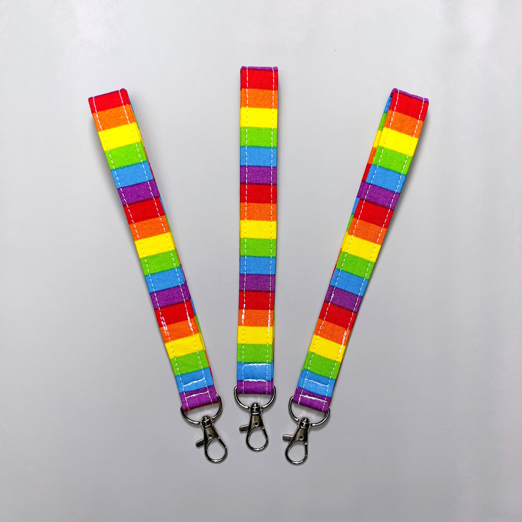 Keychain Wristlet - Rainbow Dot