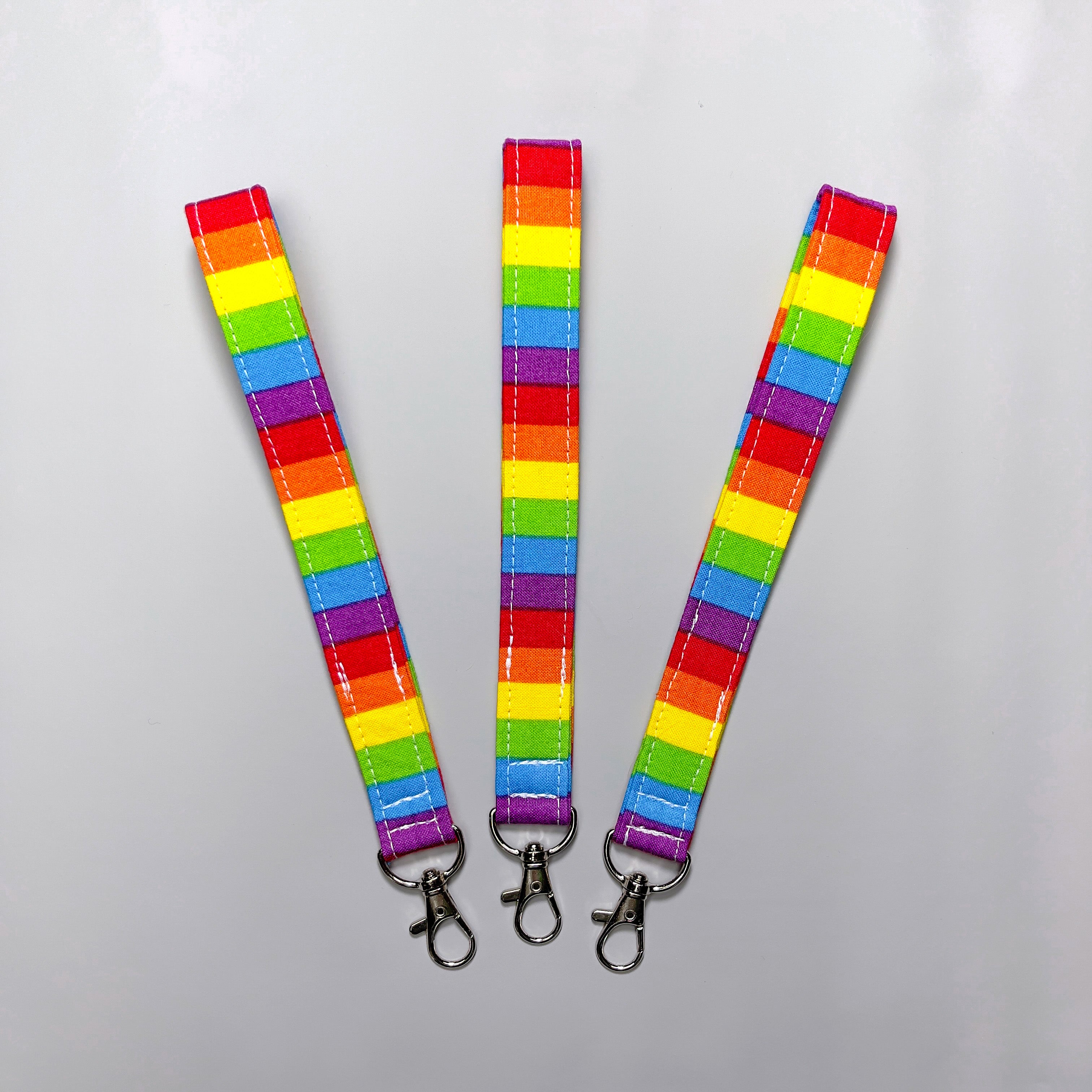 Keychain Wristlet - Rainbow Dot