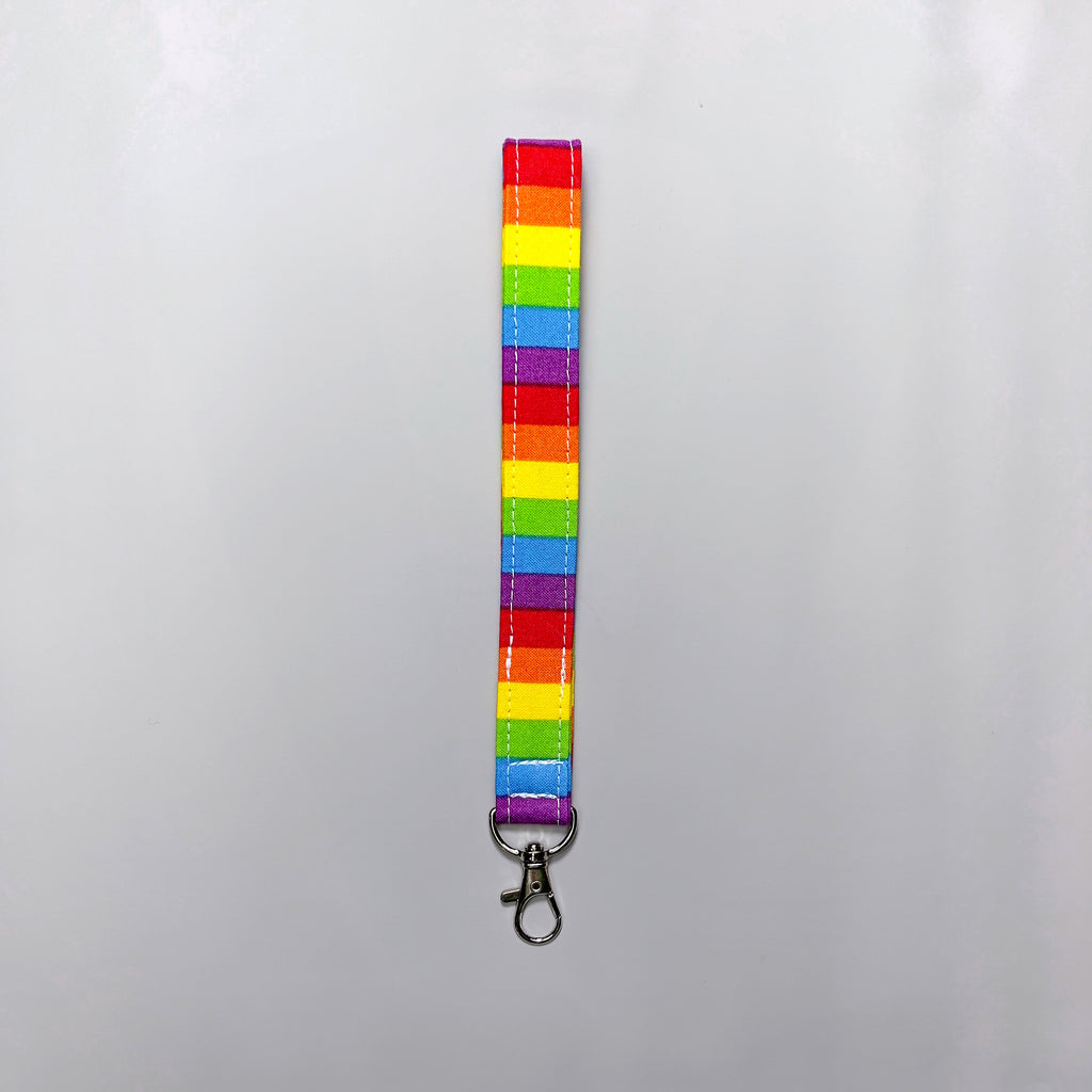 Keychain Wristlet - Rainbow Dot