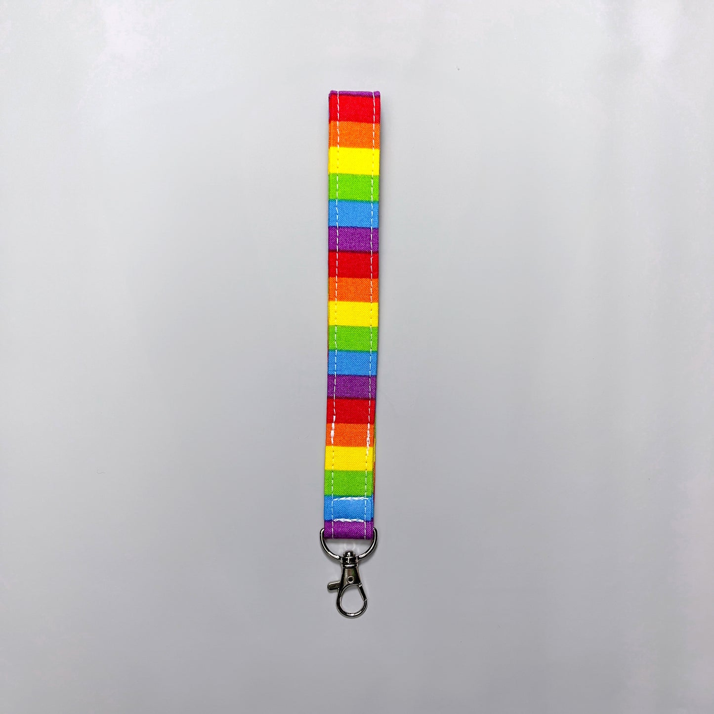 Rainbow Stripe Wristlet