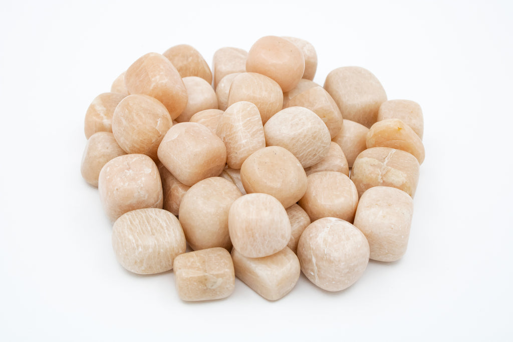 Peach Moonstone Tumbled Stones