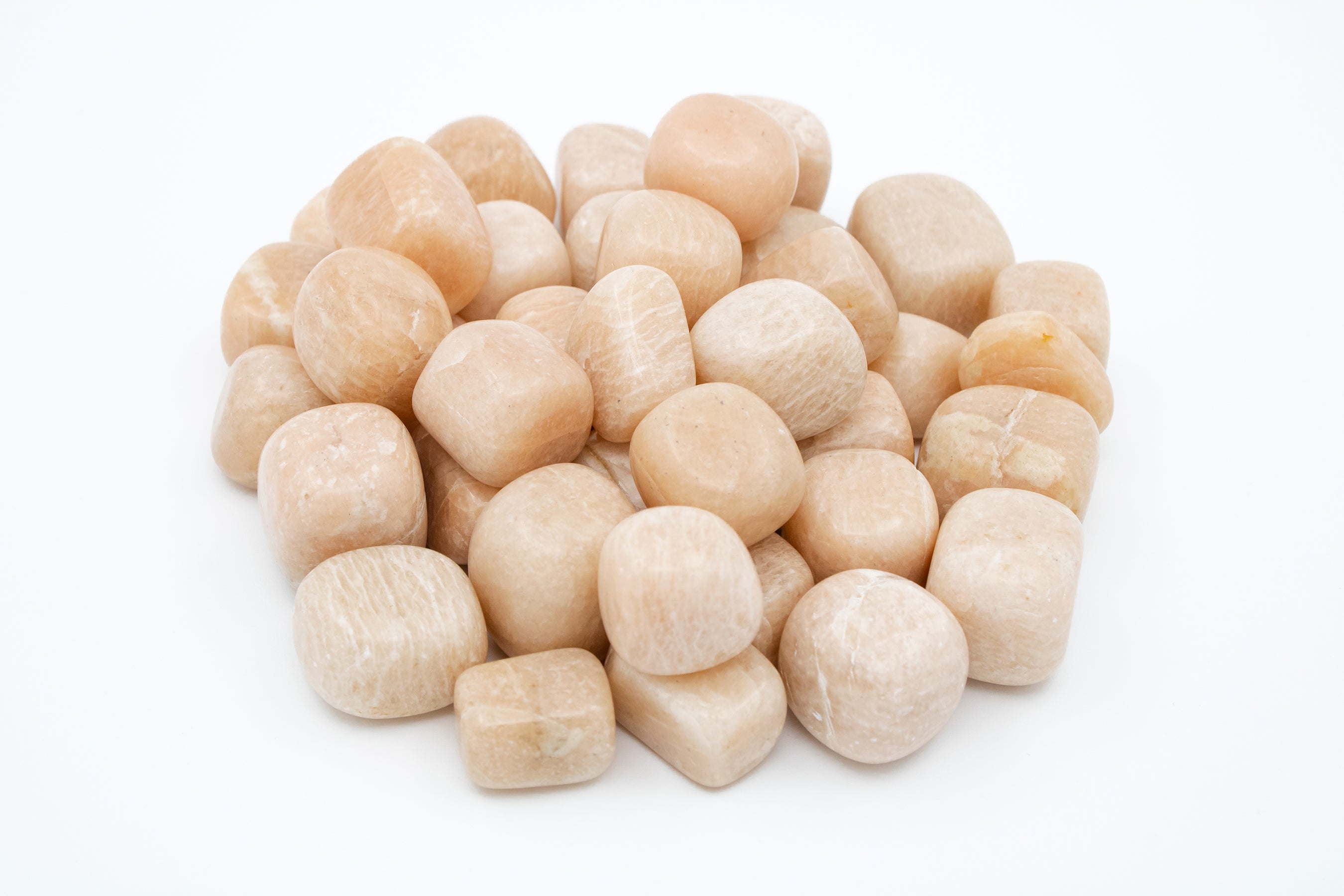 Peach Moonstone Tumbled Stones