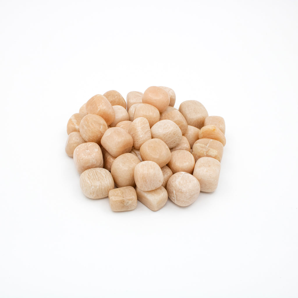 Peach Moonstone Tumbled Stones