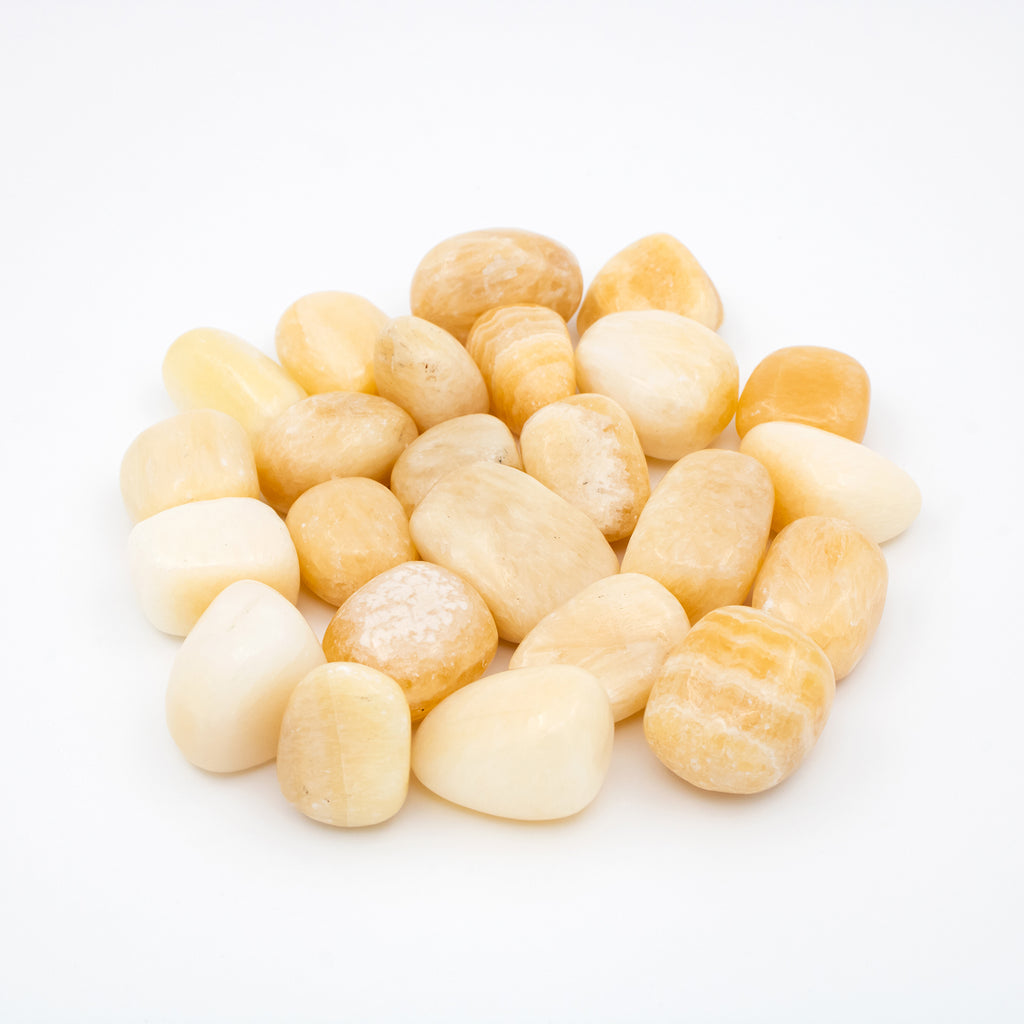 Yellow Calcite Tumbled Stones