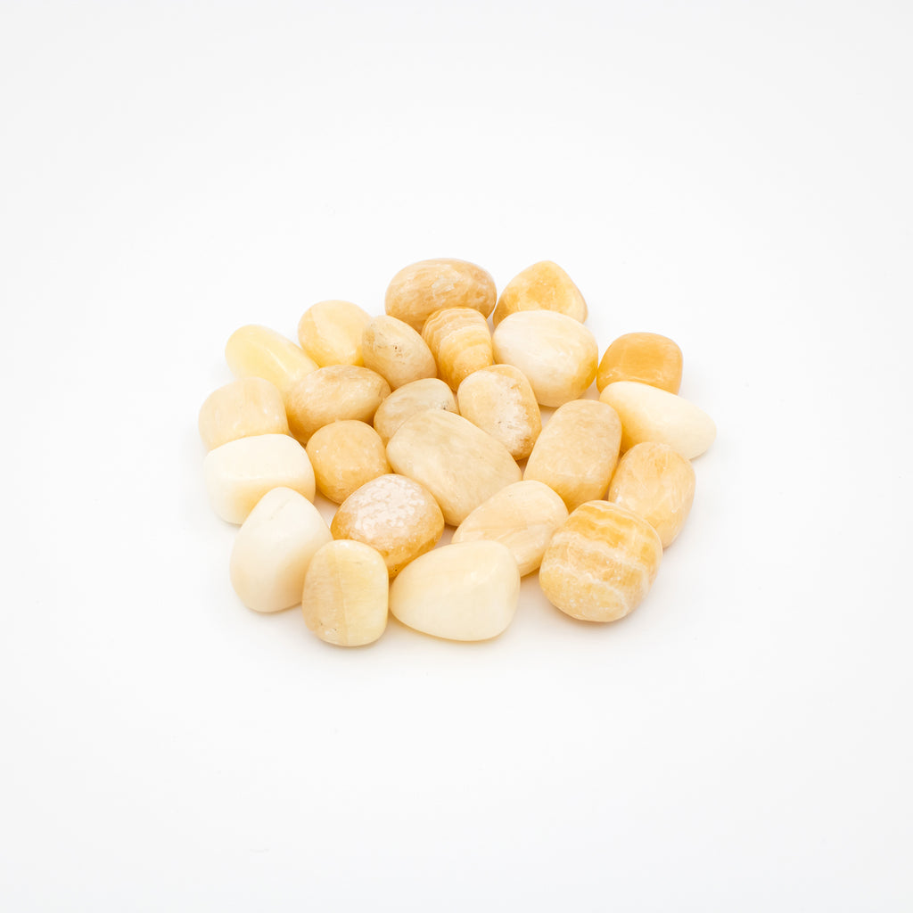 Yellow Calcite Tumbled Stones